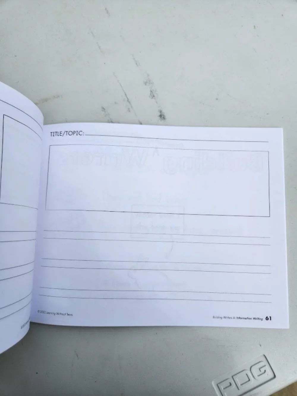 Handwriting Without Tears Building Writers A Kindergarten 1st Grade 978195297089